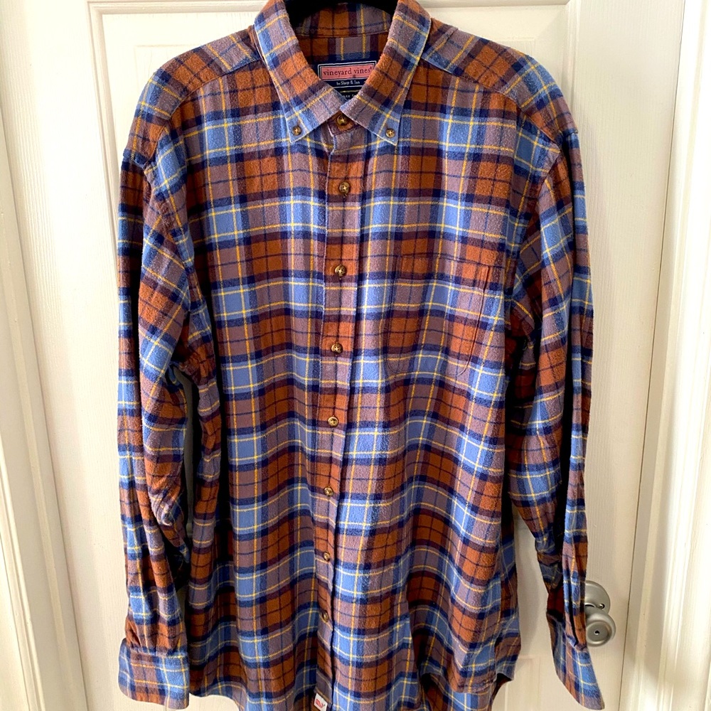Vineyard Vine Long Sleeve Button Up Flannel